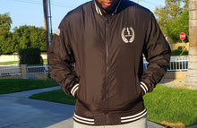 Load image into Gallery viewer, Windbreaker &quot;BLK RYLTY&quot; Letterman Jacket
