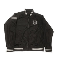 Load image into Gallery viewer, Windbreaker &quot;BLK RYLTY&quot; Letterman Jacket
